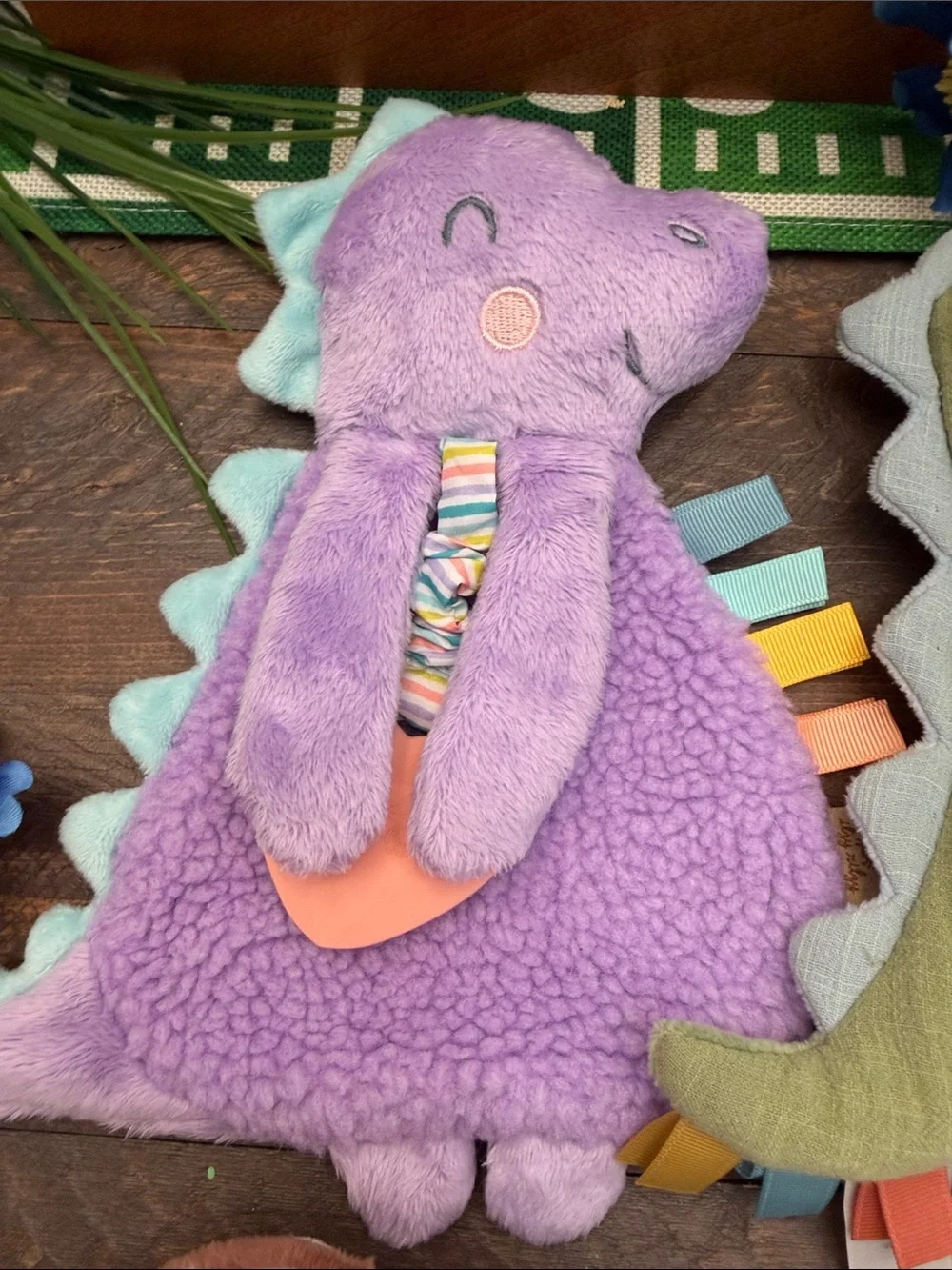 Itzy Ritzy Baby Sensory & Teether Toy Bundle - Set of 4 (Dino, Bunny, Bear) EUC